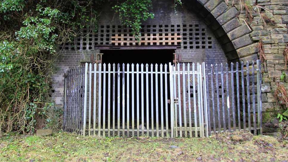 The entrance to Lydgate Tunnel