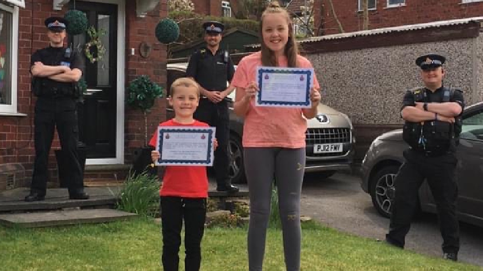 Well done you two: Leo Dean and his sister, Ashleigh Dickerson