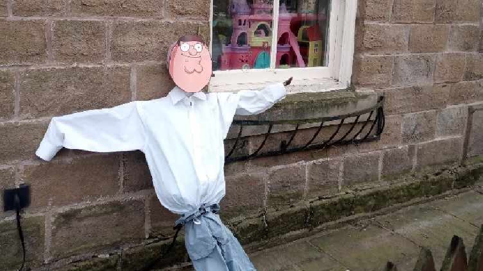 One of the scarecrows in Greenfield