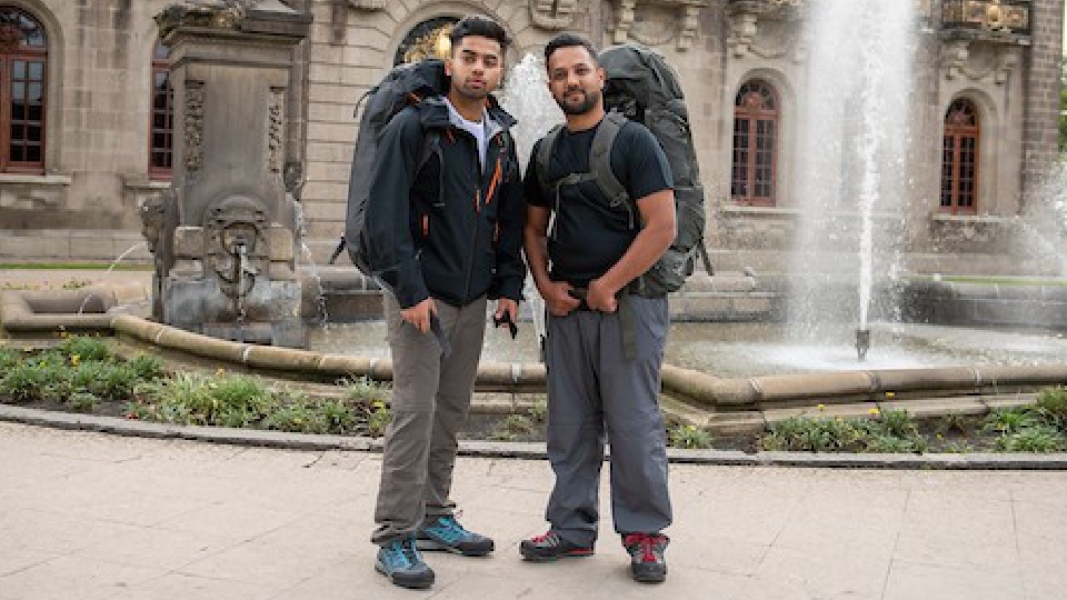 Jamiul Choudhury is pictured alongside his uncle, Emon. Picture courtesy of BBC/Studio Lambert