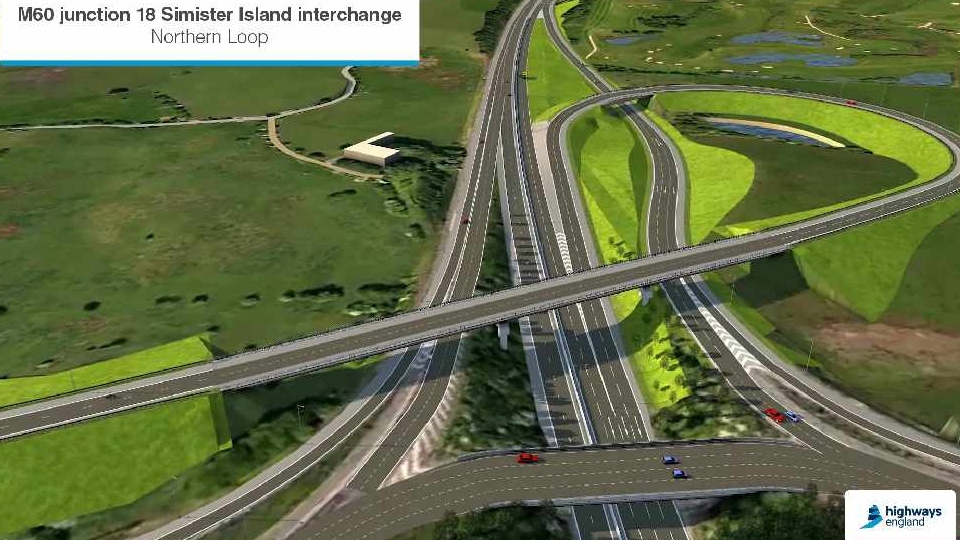 A new link road could take drivers in a loop from the eastbound to the southbound M60