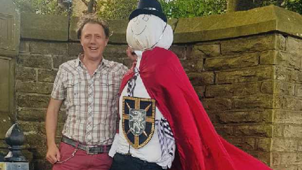 Dr Andrew Vance with 'Friday Knight'