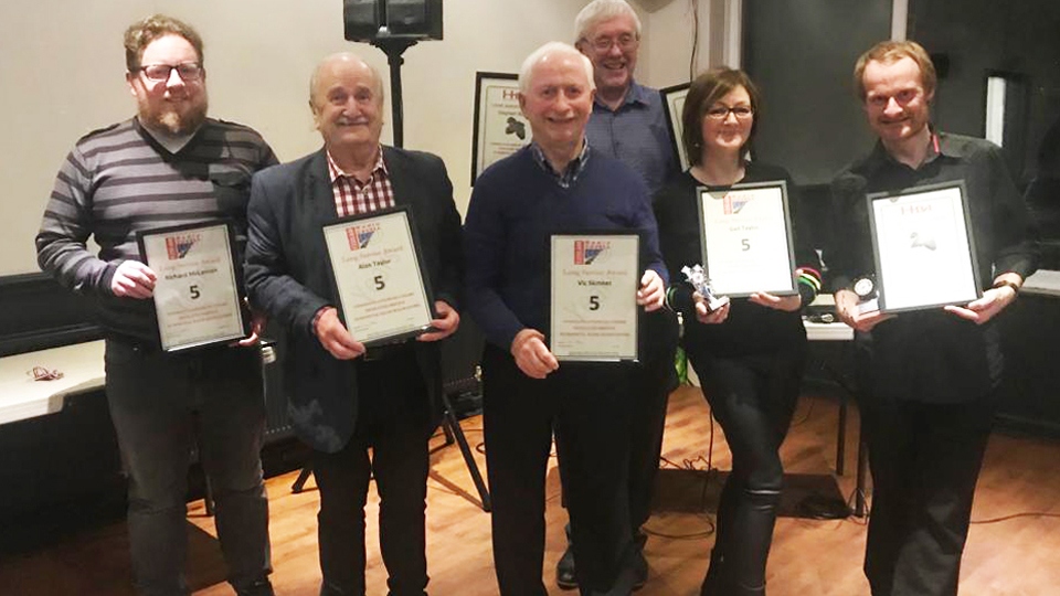 Radio Cavell volunteers with their awards