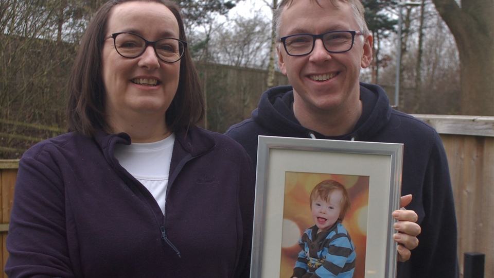 Karen and Mark Shurba with son Alex featured in the photograph 