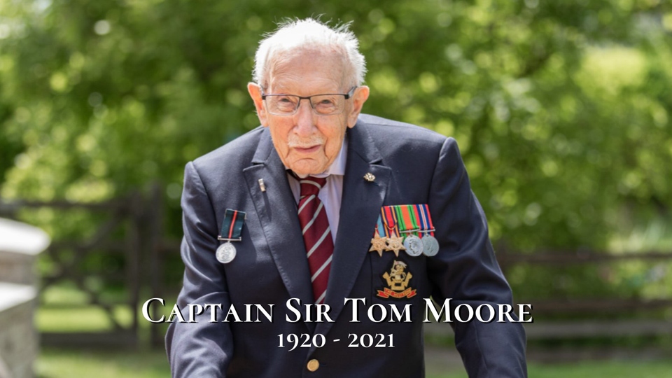 Captain Sir Tom Moore became a national hero