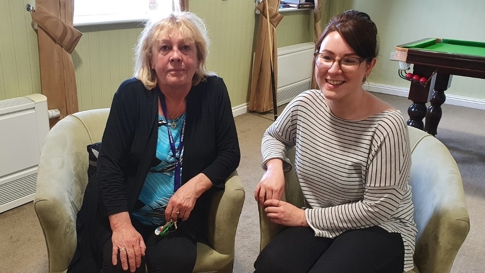 Susan O'Sullivan, the Team Leader, is pictured with Sophie Ogden, Dementia Advisor