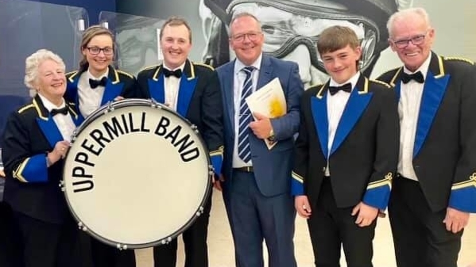 Uppermill Band competed with 17 bands from across Great Britain, and their performance of 