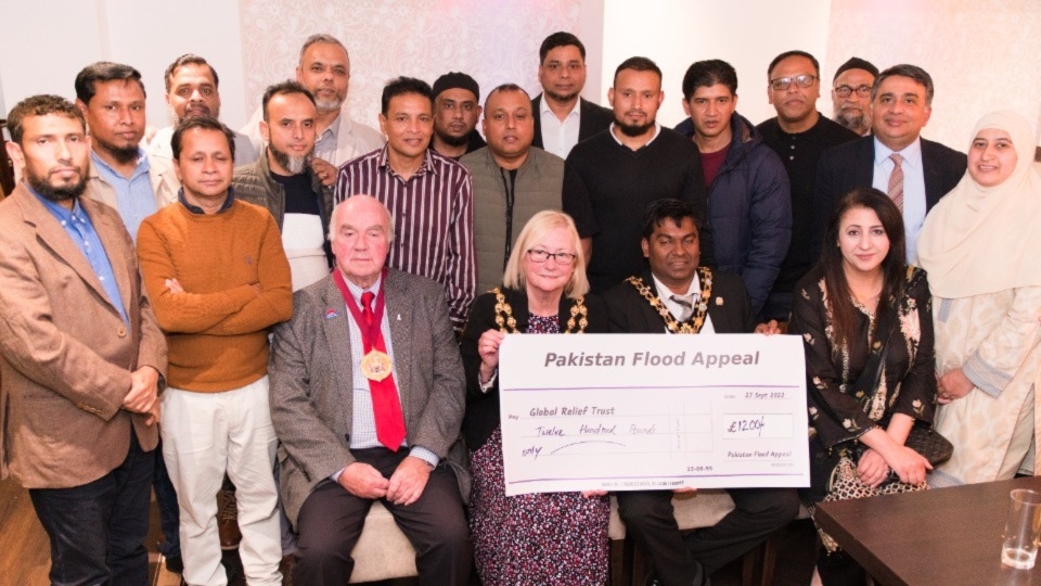 Guests from the fundraising dinner in Chadderton