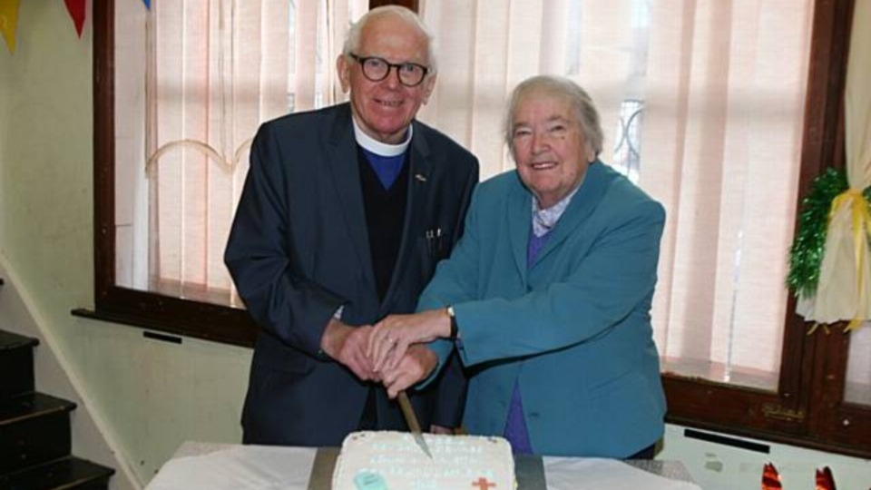 The Rev David Joynes pictured with his wife Elaine