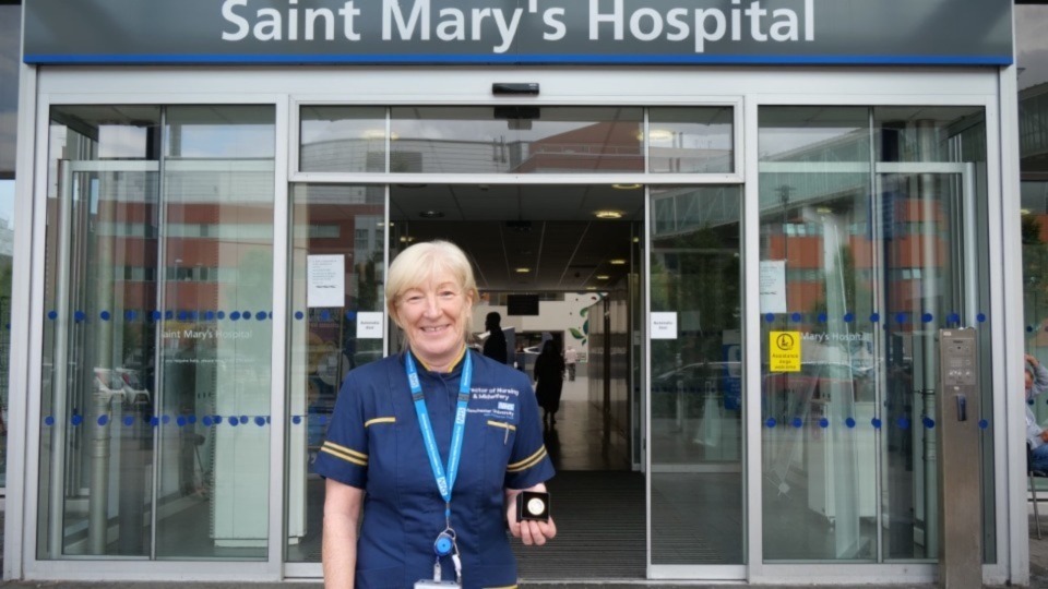 Kathy Murphy, Director of Nursing and Midwifery at Saint Mary’s Managed Clinical Service, pictured with her Chief Midwifery Officer’s Gold Award