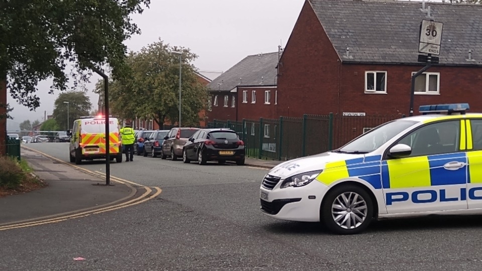 The scene on Belmont Street after the September incident The scene on Belmont Street after the September incident