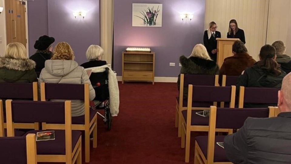 Hosted at the Co-op funeral home on John Street in Oldham, the service was led by funeral directors Rebecca Shipley and Shannan Back