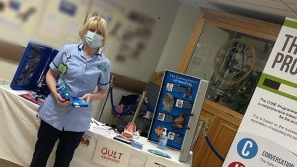 Members of the Respiratory Medicine department have been gearing up for No Smoking Day with a stand at The Royal Oldham Hospital.
