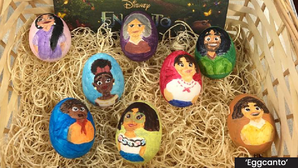 Children took part in the annual egg decorating competition