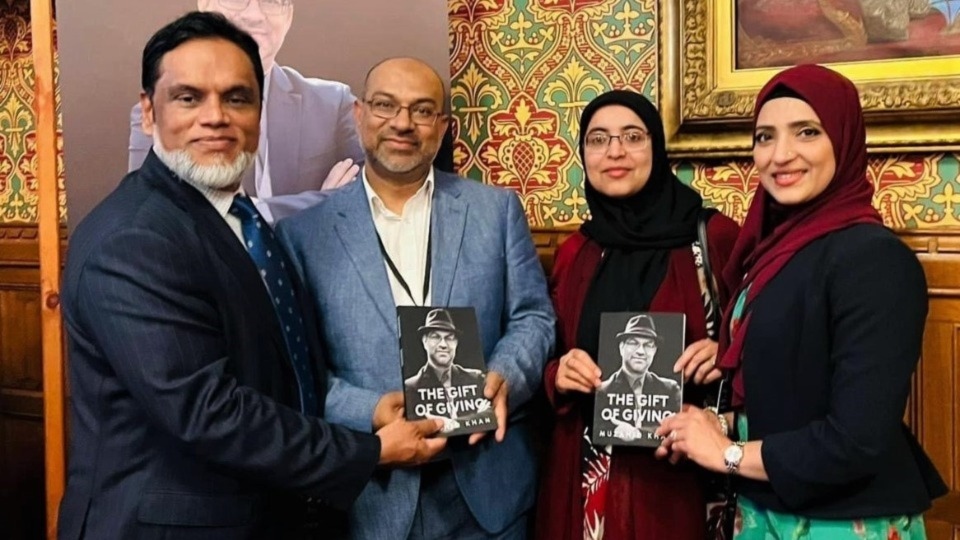 Pictured (left to right) are: Dr Sanawar Choudhury, Muzahid Khan DL, Tahmena Khan and Nasima Choudhury