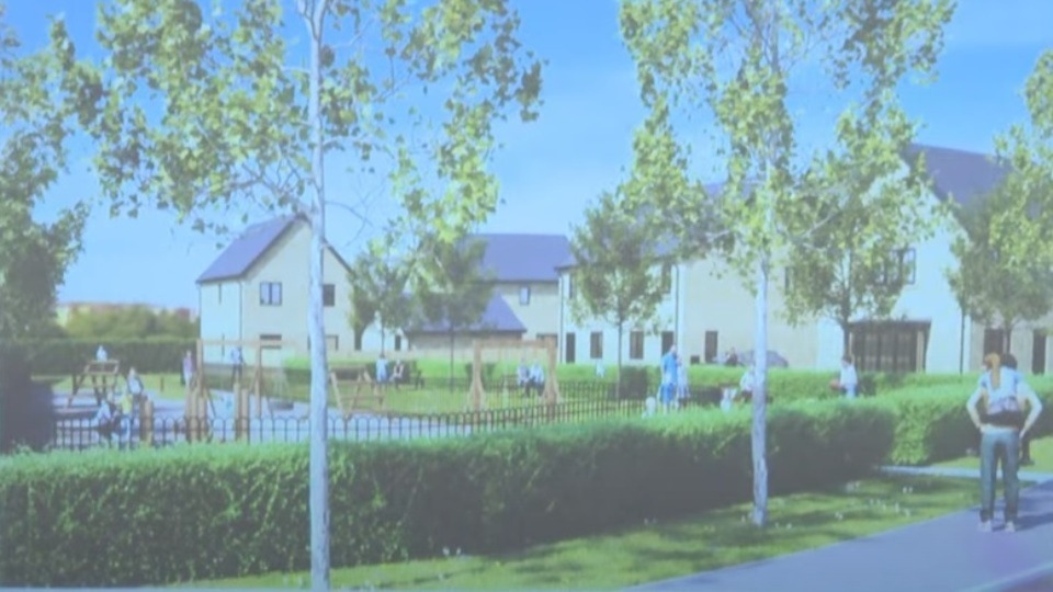 An indicative image of the Knowls Lane development and play area