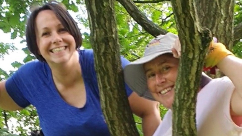 Steph Sheridan (left) and her colleague Ange Maher