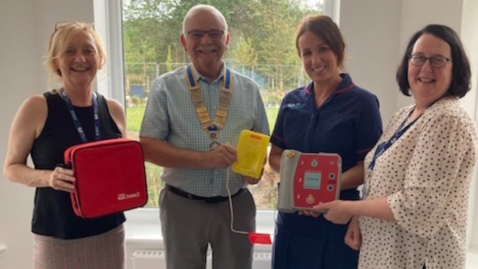 Oldham News Main News Rotary purchase muchneeded defibrillator for