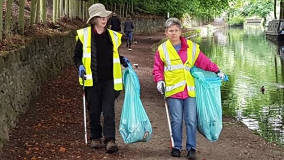 Uppermill Community Action Network volunteers hard at work