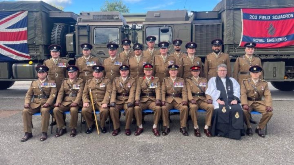 An emotional service allowed the soldiers and officers to reflect and prompt gratitude for the late Queen's life of service to the country