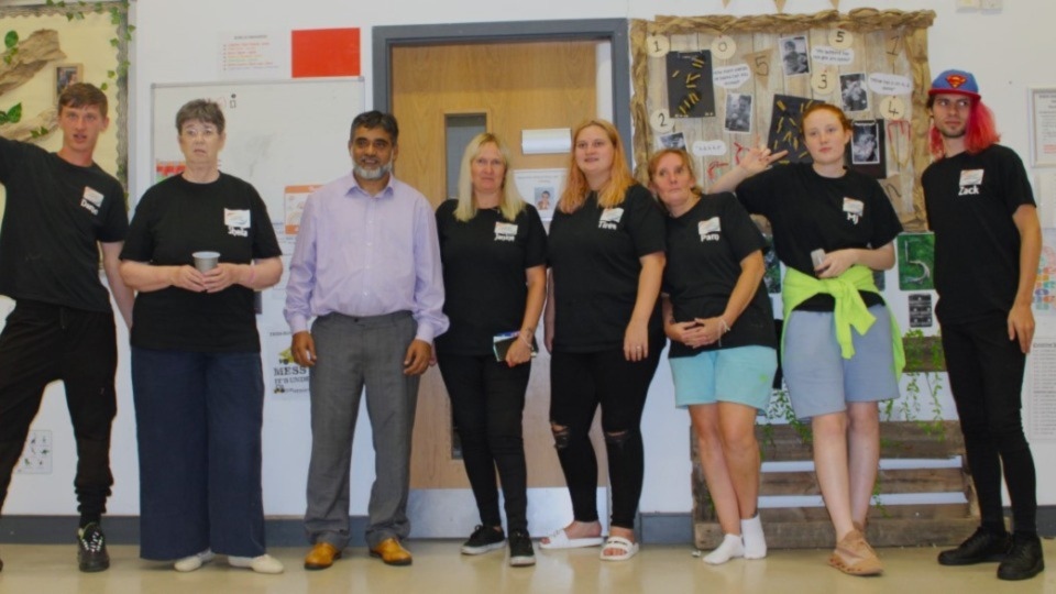 Images courtesy of Happy Snaps Photography, Oldham. Pictured (above) are Damian Grisdale, Sheila Davis, Cllr Muhammad Alias, Janine Conway, Tiree Conway, Pamela McTaggart, MJ McGinty and Zack Conway