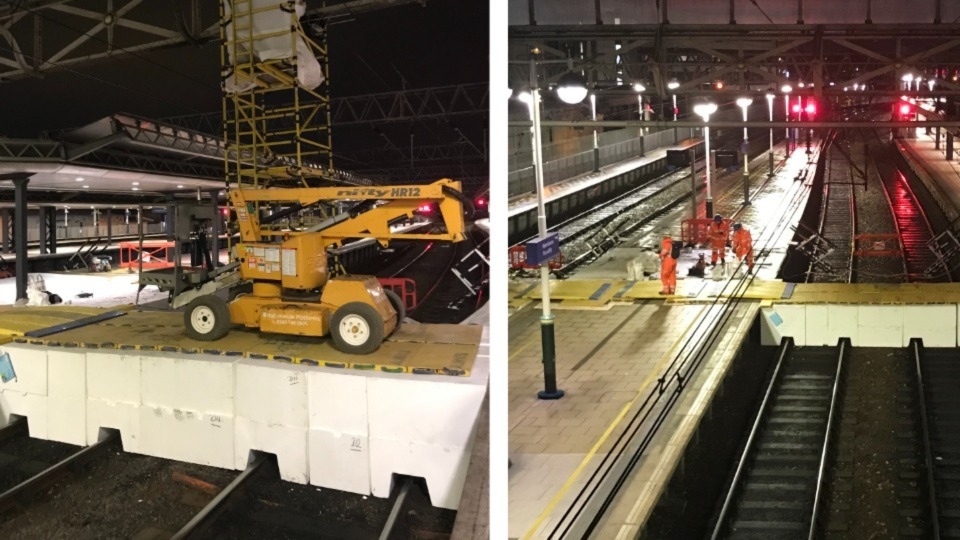 Specialist teams will be continuing strengthening work to the Victorian-built train shed’s gable end which began over Christmas