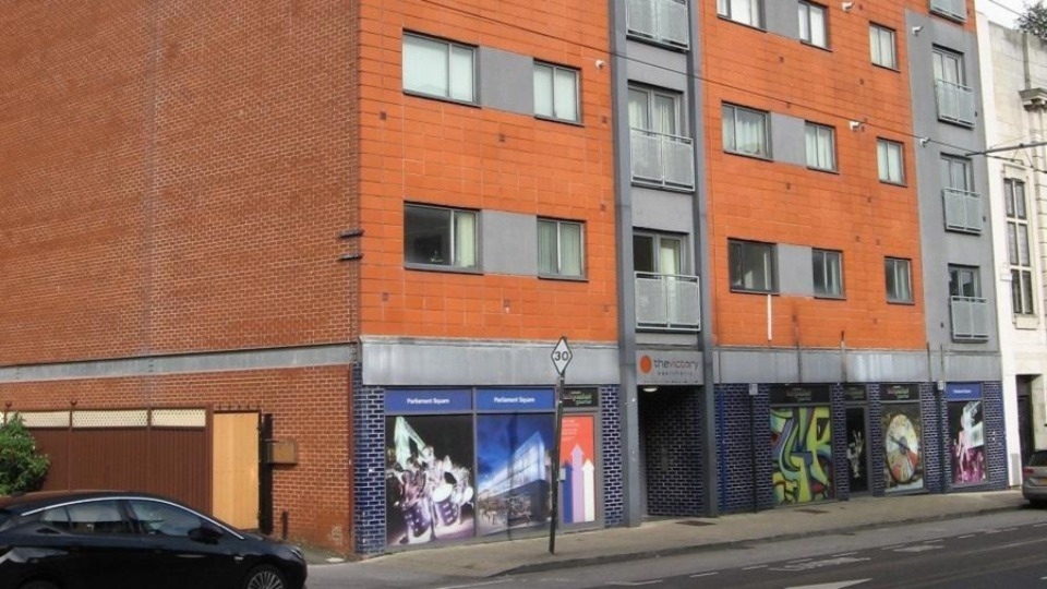 The Victory apartment block on Union Street in Oldham