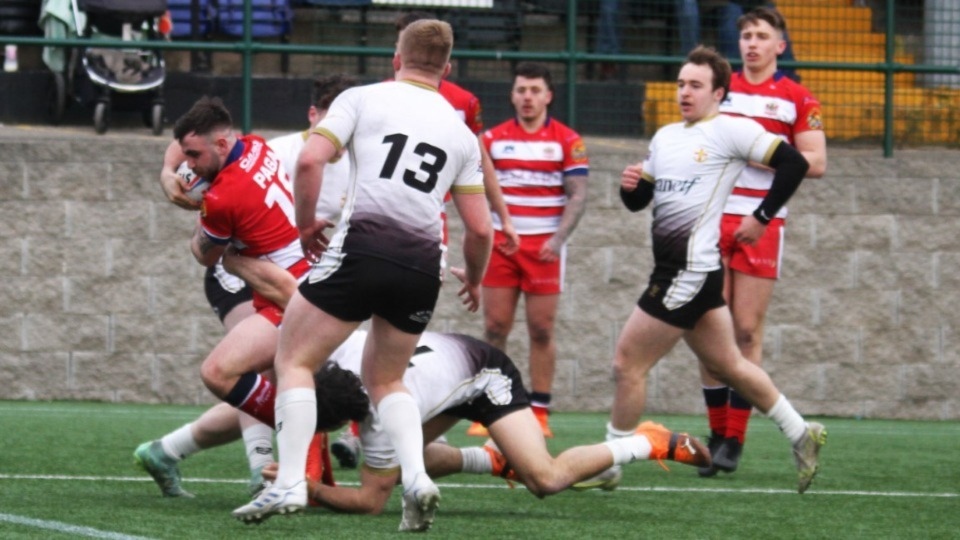 Jordan Paga dives over for a try. Image courtesy of ORLFC