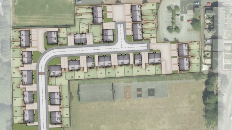 The layout of the new affordable housing estate in Royton. Image courtesy of Great Places Housing Group