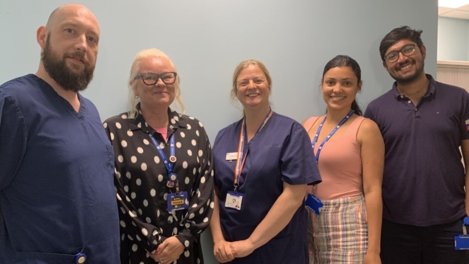 Pictured (left to right) are: Richard Dudley-Jenkins, Andrea Whitmore, Caroline Hamer, Joanna Jaen Duany and Krishna Sanjay Chellappa