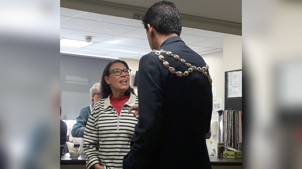 Oldham East and Saddleworth MP Debbie Abrahams and Oldham Mayor, Councillor Zahid Chauhan, are pictured at the Tea for Trussell event