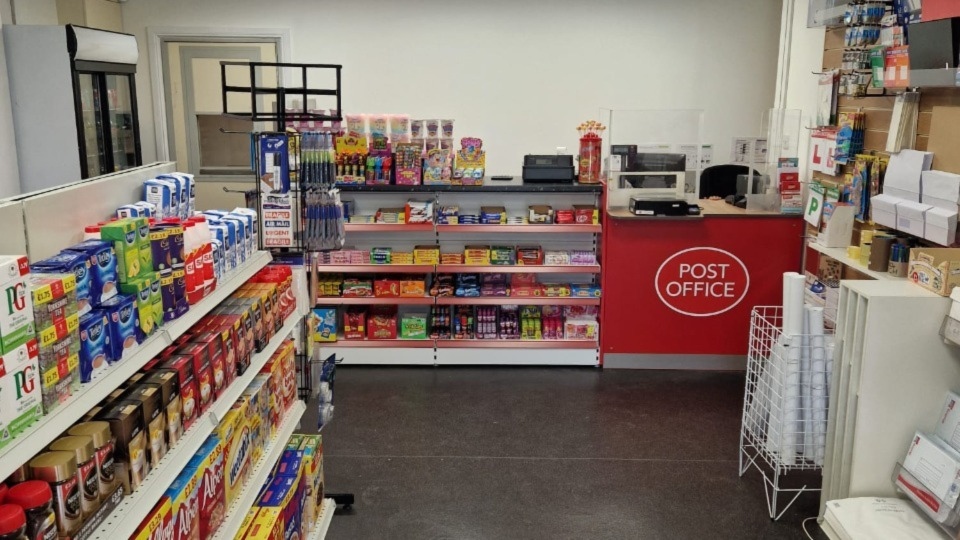 The newly-refitted interior at the Butler Green Post Office in Chadderton