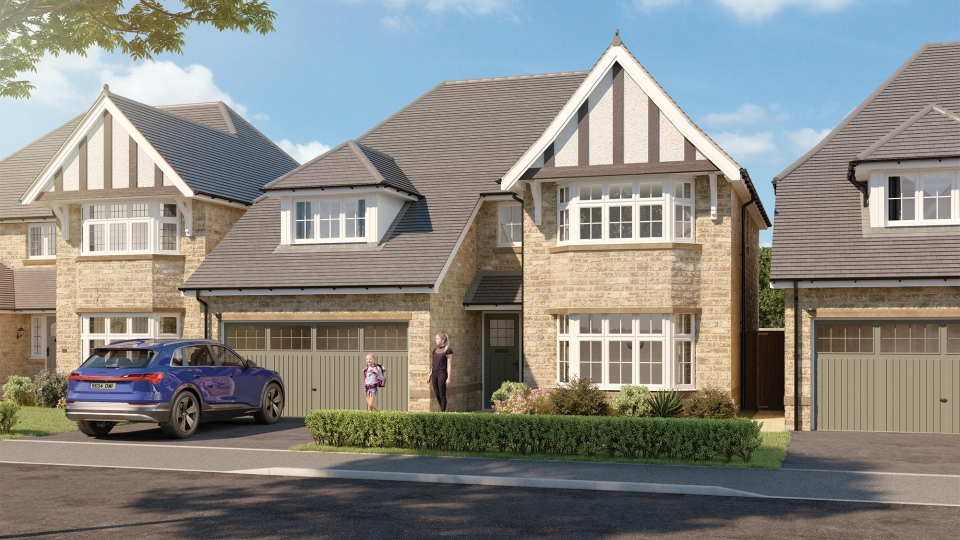 A computer generated image of some of the homes planned for Broadstone Manor, where work is due to start this month