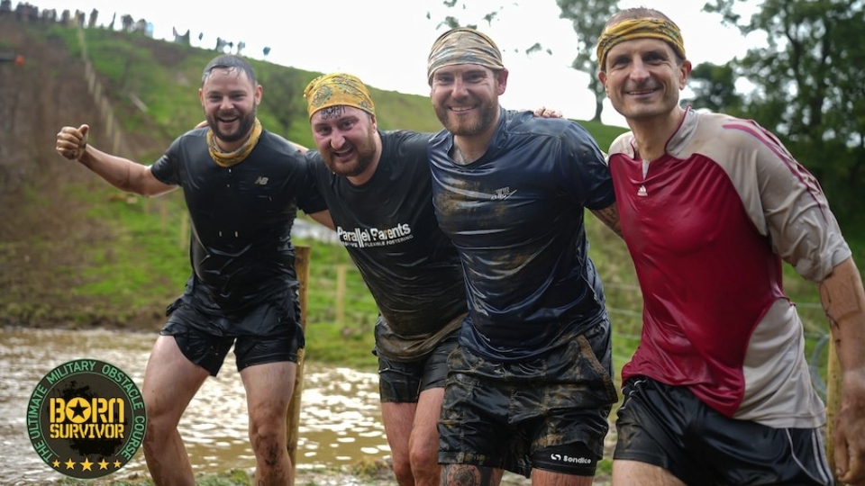 Born Survivors: pictured (left to right) are: Matt Wilson, Dom Abraham, Louis Green and Dan Mounsey