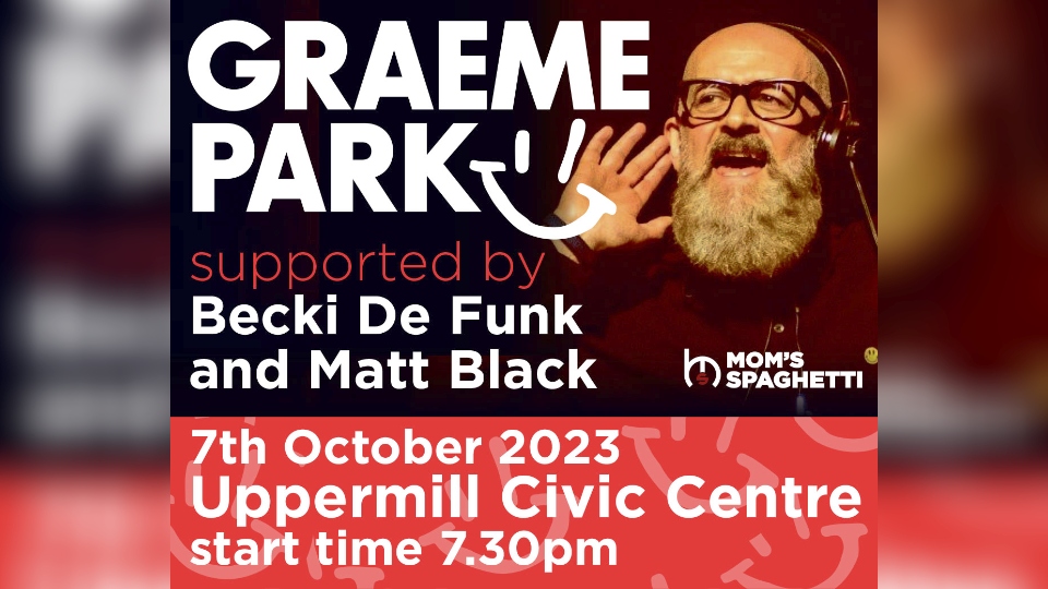 Legendary DJ Graeme Park is coming to the Uppermill Civic Hall next month