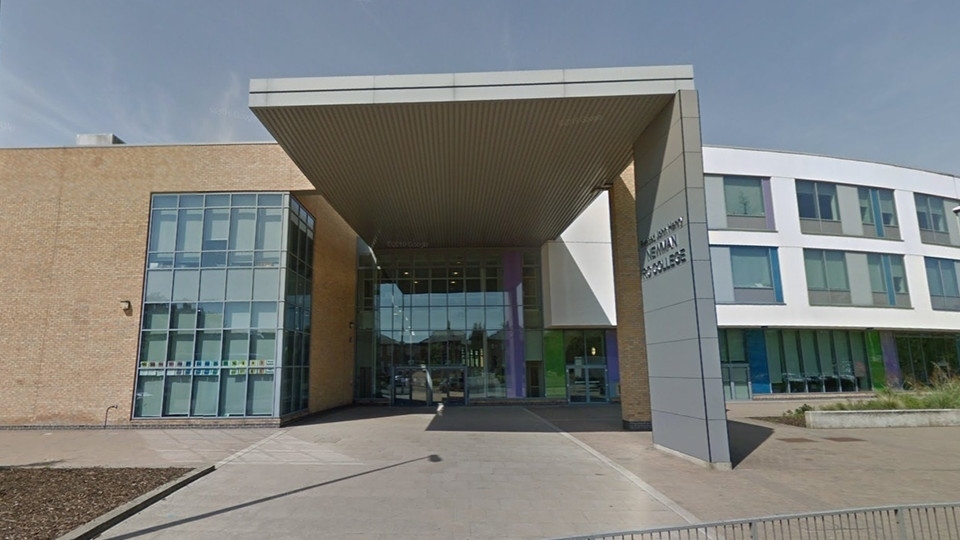 Blessed John Henry Newman RC College in Chadderton. Image courtesy of Google Maps