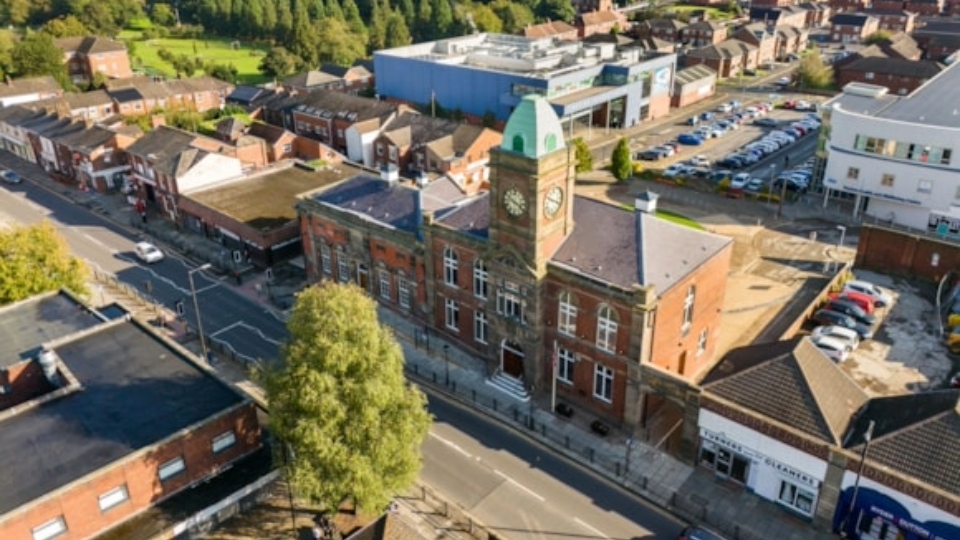 The newly-restored Royton Town Hall. Images courtesy of OMBC