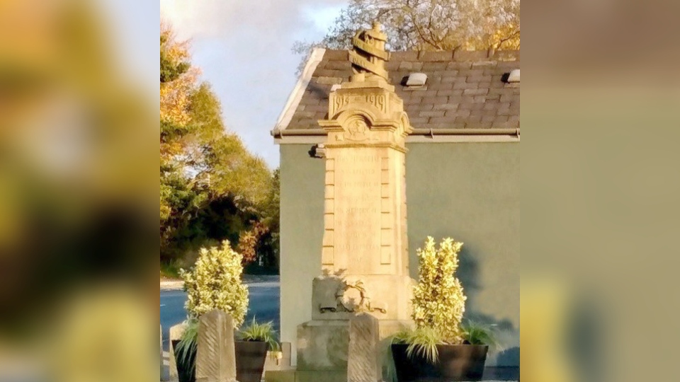 The Austerlands War Memorial. Image courtesy of David Needham