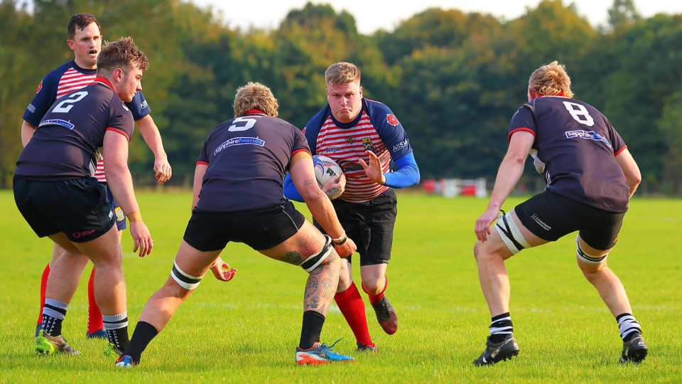 Luke Ferrier tries to find a gap. Image courtesy of Tim Abram