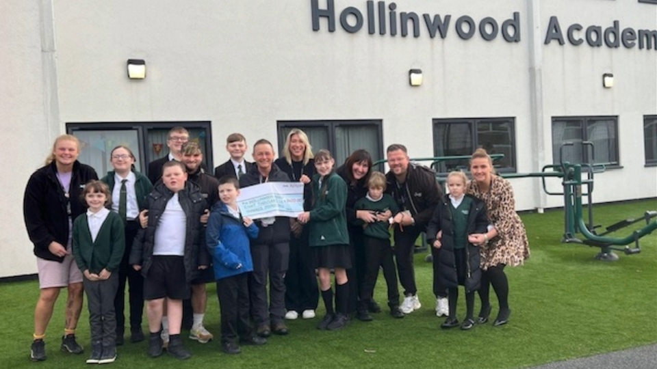 Students at Hollinwood Academy took part in a supreme marathon spread over two days