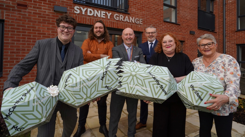 Pictured (left to right) are: Jack Ryan, Declan Fishwick, Jim Ryan, Phill Quirk, Dawn Dawson and Carol Clarke