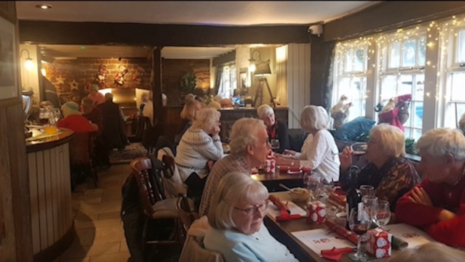 A scene from the Christmas lunch. Image courtesy of LM Bennett