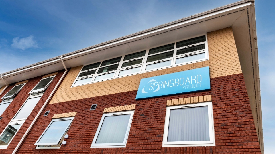 The Springboard Project on Phoenix Street in Oldham. Image courtesy of Springboard Project