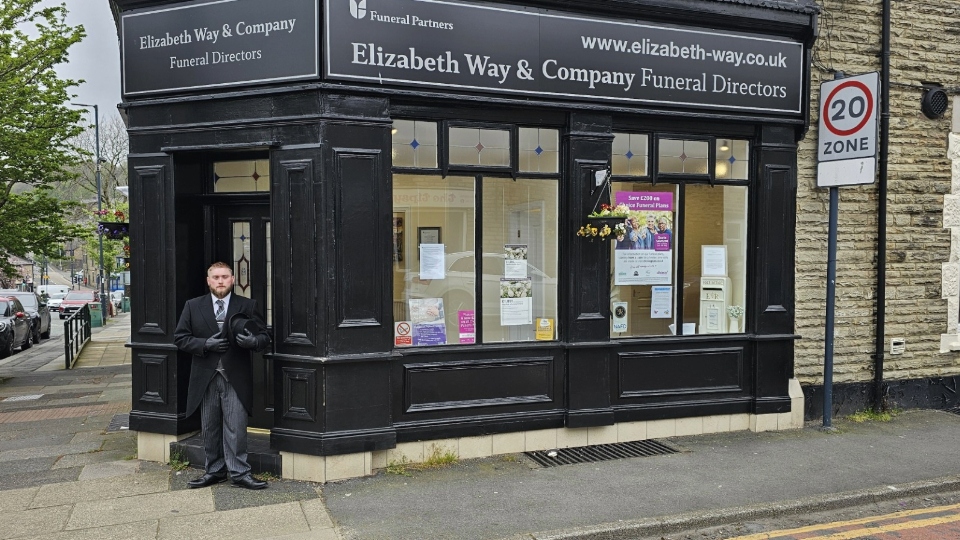 Funeral Director Ben McCutcheon pictured at Elizabeth Way and Company Funeral Directors