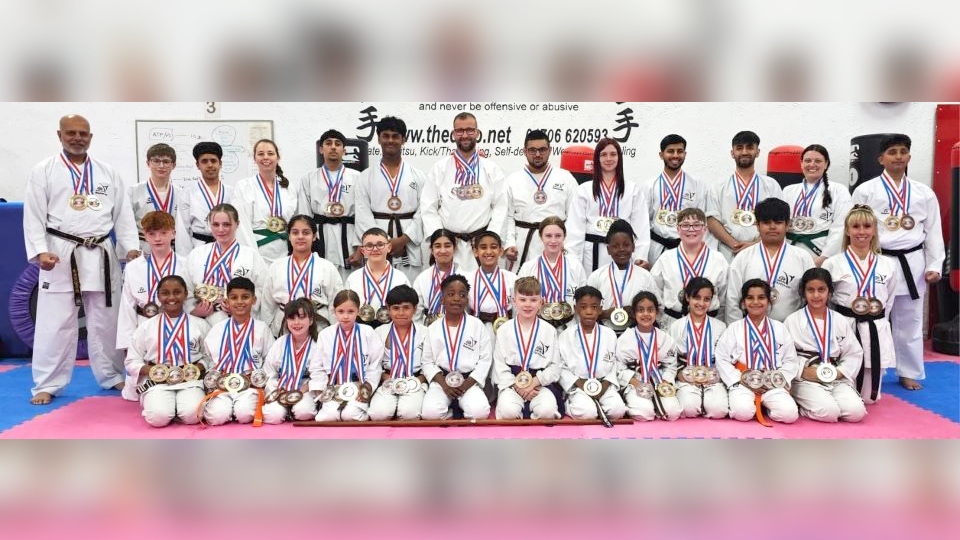 Line-up: The Oldham-based Dojo Competition Squad