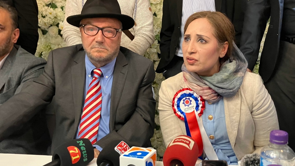 Shanaz Siddique's challenge was issued during a speech at the Eastern Pavilion in Featherstall, which was attended by just under 200 people and the Workers Party leader George Galloway. Image courtesy of Charlotte Hall