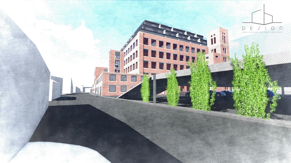 The outside of the proposed Ivy Mill development. Image taken from planning documents