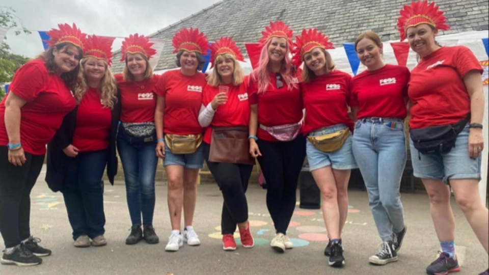 The FODS team pictured at the school's summer carnival