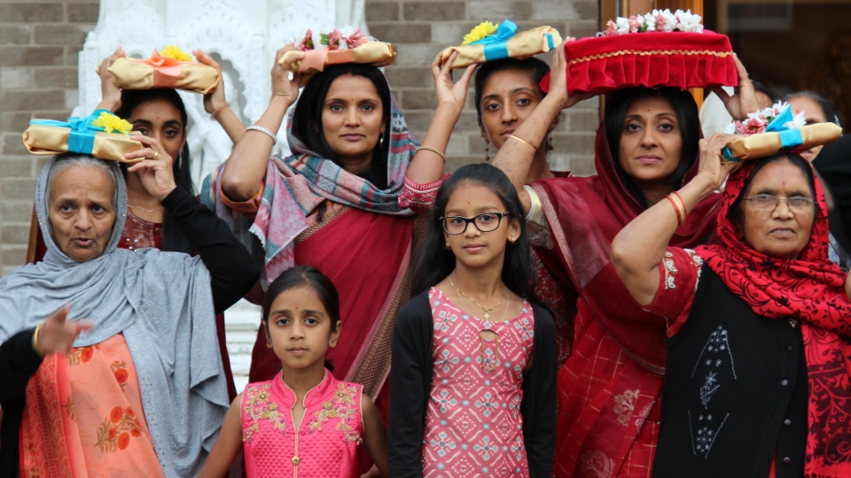 Thousands gathered to celebrate the temple's 47th anniversary