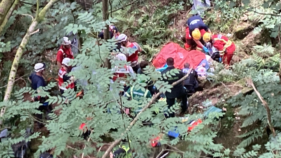 A scene from Tuesday's rescue drama. Image courtesy of OMRT